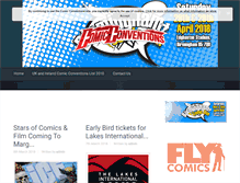 Tablet Screenshot of comicconventions.co.uk